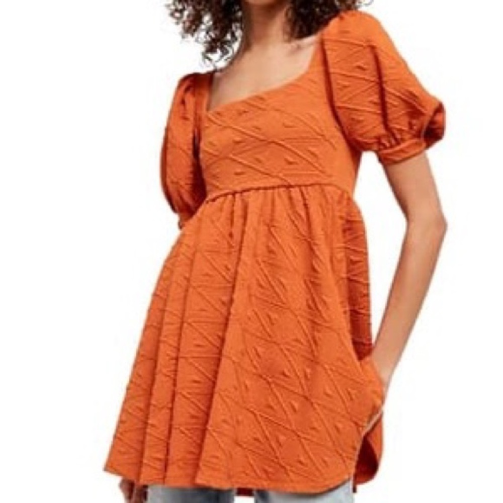 Free People Violet Mini Dress Size Small in Sunset - Perfect for fall!
